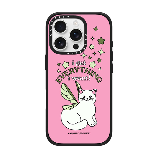 The Exquisite Paradox x CASETiFY iPhone 16 Pro ケース Animal,Cartoon マットブラック インパクトケース MagSafe対応 Fairy Cat by Exquisite Paradox Father's Day The Exquisite Paradox x CASETiFY iPhone 16 Pro ケース Animal,Cartoon マットブラック インパクトケース MagSafe対応 Fairy Cat by Exquisite Paradox Father's Day