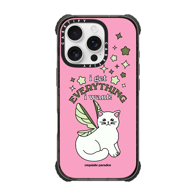 The Exquisite Paradox x CASETiFY iPhone 16 Pro ケース Animal,Cartoon ブラック ウルトラ インパクトケース MagSafe 対応 Fairy Cat by Exquisite Paradox Father's Day The Exquisite Paradox x CASETiFY iPhone 16 Pro ケース Animal,Cartoon ブラック ウルトラ インパクトケース MagSafe 対応 Fairy Cat by Exquisite Paradox Father's Day