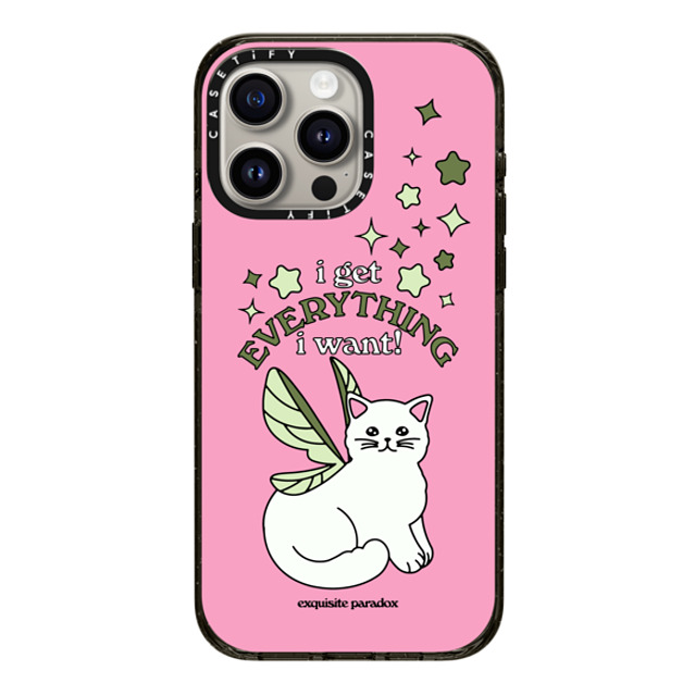The Exquisite Paradox x CASETiFY iPhone 15 Pro Max ケース Animal,Cartoon ブラック インパクトケース MagSafe対応 Fairy Cat by Exquisite Paradox Father's Day The Exquisite Paradox x CASETiFY iPhone 15 Pro Max ケース Animal,Cartoon ブラック インパクトケース MagSafe対応 Fairy Cat by Exquisite Paradox Father's Day