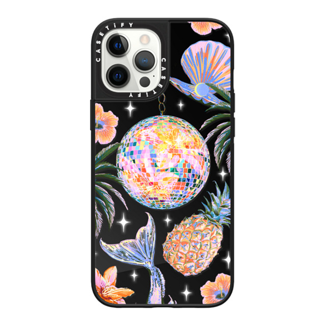 Izzy Lawrence Studio x CASETiFY iPhone 12 Pro Max Case Black on Black ミラーケース MagSafe対応 Tropical Disco Mother's Day Izzy Lawrence Studio x CASETiFY iPhone 12 Pro Max Case Black on Black ミラーケース MagSafe対応 Tropical Disco Mother's Day