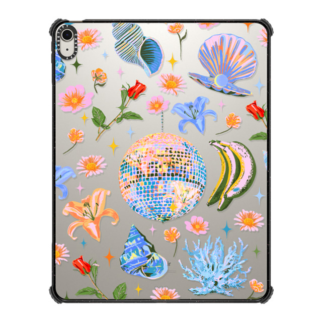 Izzy Lawrence Studio x CASETiFY iPad Air 13 (M2) ブラック iPad インパクト ケース Disco Magic