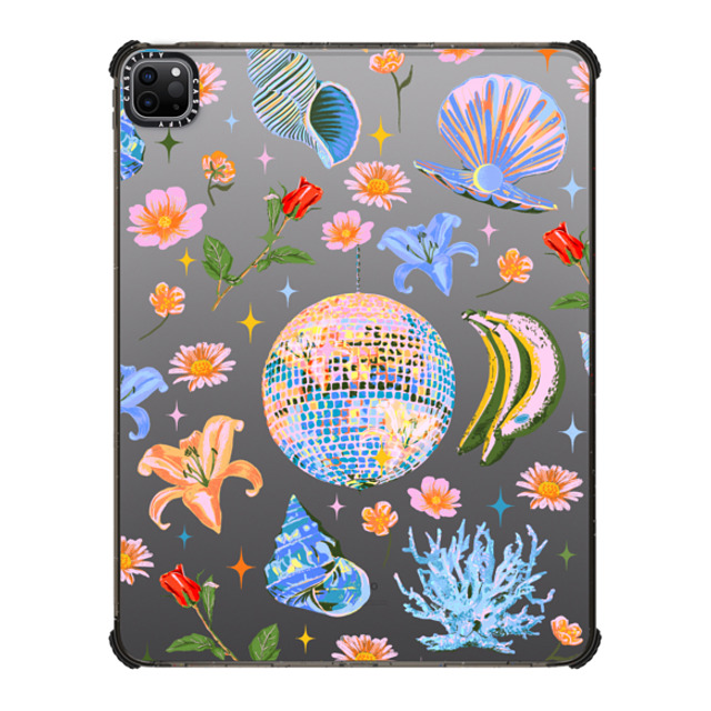 Izzy Lawrence Studio x CASETiFY iPad Pro 12.9 (第5/6世代) ブラック iPad インパクト ケース Disco Magic