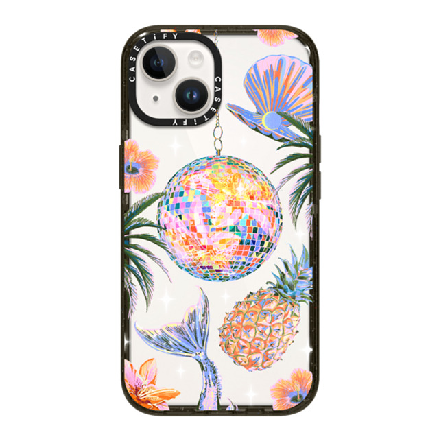 Izzy Lawrence Studio x CASETiFY iPhone 14 ケース ブラック インパクトケース Tropical Disco