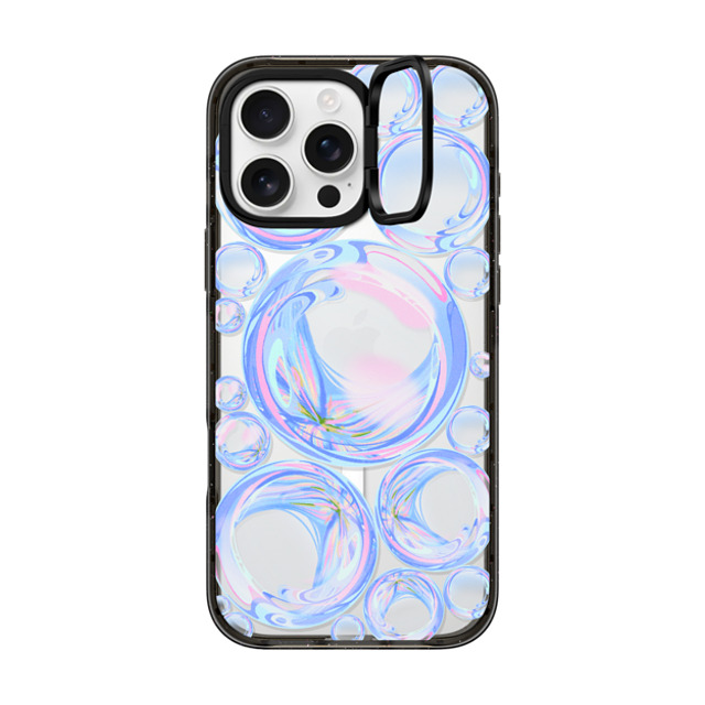 Izzy Lawrence Studio x CASETiFY iPhone 16 Pro Max ケース ブラック インパクトリングスタンドケース MagSafe対応 Bubble Energy Father's Day Izzy Lawrence Studio x CASETiFY iPhone 16 Pro Max ケース ブラック インパクトリングスタンドケース MagSafe対応 Bubble Energy Father's Day