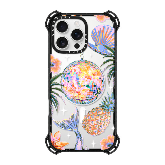 Izzy Lawrence Studio x CASETiFY iPhone 16 Pro Max ケース ブラック バウンスケース Tropical Disco