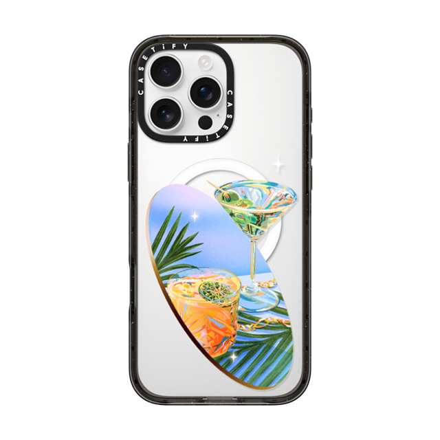 Izzy Lawrence Studio x CASETiFY iPhone 16 Pro Max Case Summer,Ocean Black Impact Case MagSafe Compatible Poolside Father's Day Izzy Lawrence Studio x CASETiFY iPhone 16 Pro Max Case Summer,Ocean Black Impact Case MagSafe Compatible Poolside Father's Day
