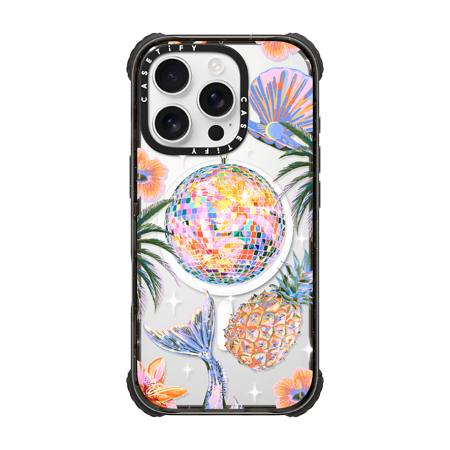 Izzy Lawrence Studio x CASETiFY iPhone 16 Pro Case Black ウルトラ インパクトケース MagSafe 対応 Tropical Disco Izzy Lawrence Studio x CASETiFY iPhone 16 Pro Case Black ウルトラ インパクトケース MagSafe 対応 Tropical Disco