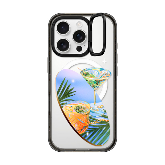 Izzy Lawrence Studio x CASETiFY iPhone 16 Pro Case Summer,Ocean Black インパクトリングスタンドケース MagSafe対応 Poolside Father's Day Izzy Lawrence Studio x CASETiFY iPhone 16 Pro Case Summer,Ocean Black インパクトリングスタンドケース MagSafe対応 Poolside Father's Day