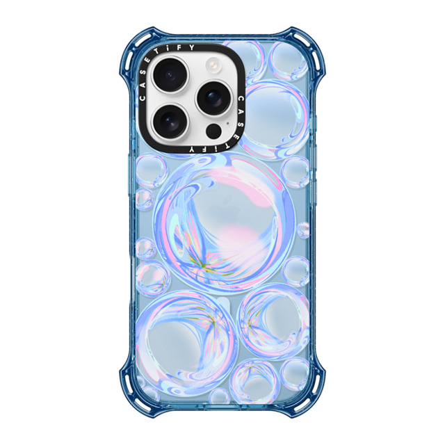 Izzy Lawrence Studio x CASETiFY iPhone 16 Pro ケース ベイビーブルー バウンスケース Bubble Energy