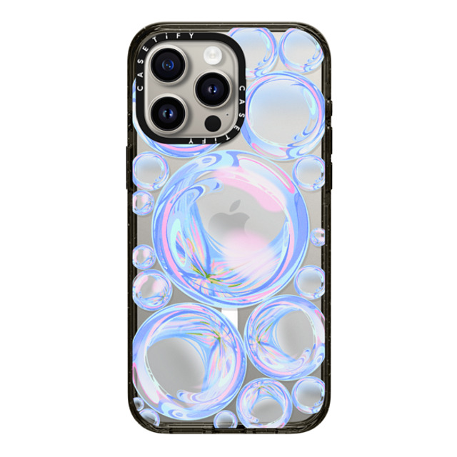Izzy Lawrence Studio x CASETiFY iPhone 15 Pro Max ケース ブラック インパクトケース MagSafe対応 Bubble Energy Father's Day Izzy Lawrence Studio x CASETiFY iPhone 15 Pro Max ケース ブラック インパクトケース MagSafe対応 Bubble Energy Father's Day