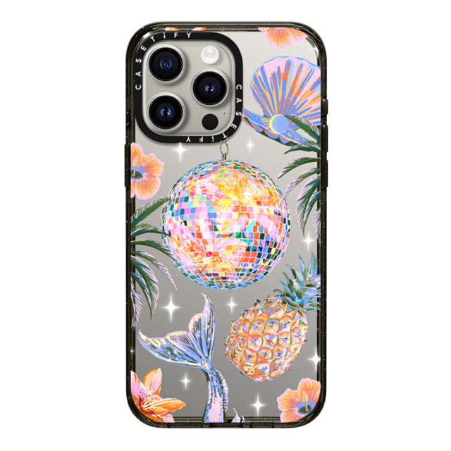 Izzy Lawrence Studio x CASETiFY iPhone 15 Pro Max ケース ブラック インパクトケース Tropical Disco