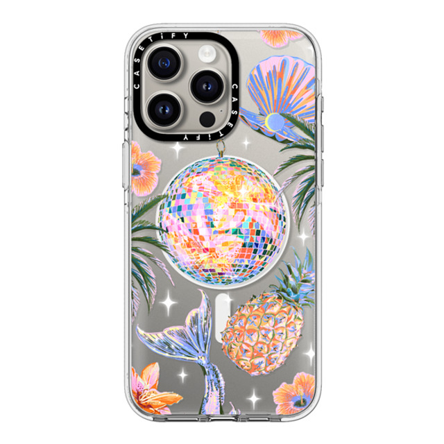 Izzy Lawrence Studio x CASETiFY iPhone 15 Pro Max ケース クリア クリア ケース MagSafe対応 Tropical Disco