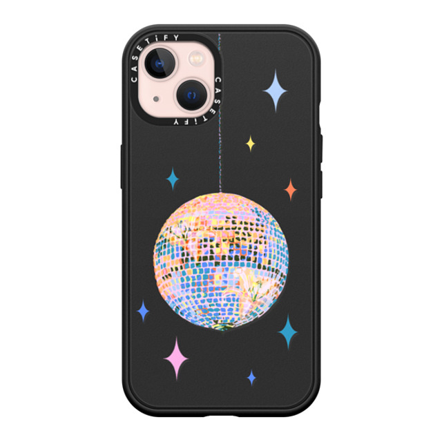 Izzy Lawrence Studio x CASETiFY iPhone 13 ケース マットブラック インパクトケース MagSafe対応 Disco