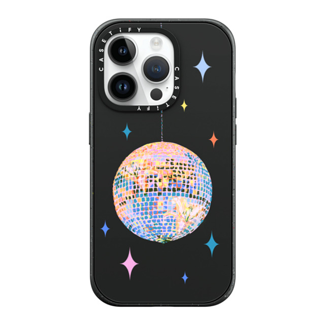 Izzy Lawrence Studio x CASETiFY iPhone 14 Pro ケース マットブラック インパクトケース MagSafe対応 Disco