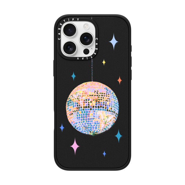 Izzy Lawrence Studio x CASETiFY iPhone 16 Pro Max ケース マットブラック インパクトケース MagSafe対応 Disco