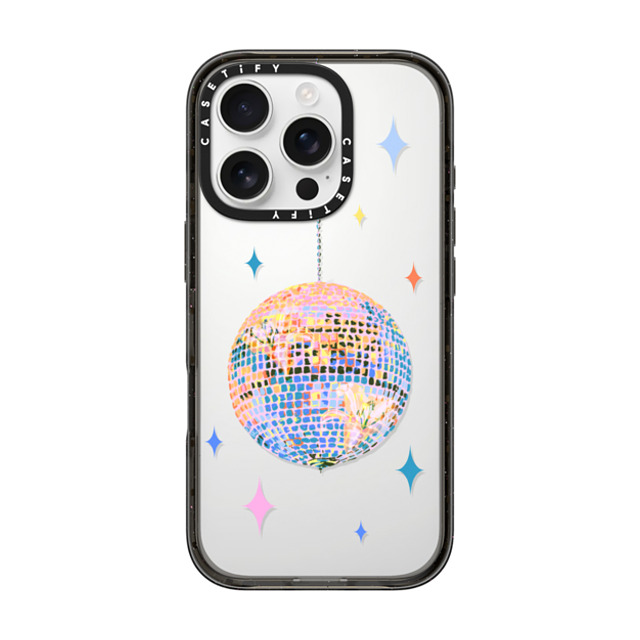 Izzy Lawrence Studio x CASETiFY iPhone 16 Pro ケース ブラック インパクトケース Disco