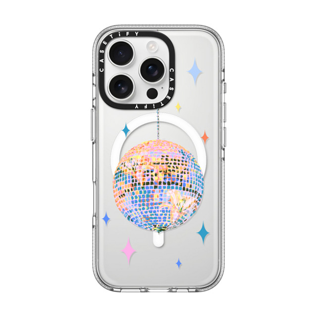 Izzy Lawrence Studio x CASETiFY iPhone 16 Pro ケース クリア クリア ケース MagSafe対応 Disco