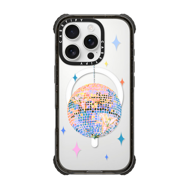 Izzy Lawrence Studio x CASETiFY iPhone 16 Pro Case Black ウルトラ インパクトケース MagSafe 対応 Disco Izzy Lawrence Studio x CASETiFY iPhone 16 Pro Case Black ウルトラ インパクトケース MagSafe 対応 Disco
