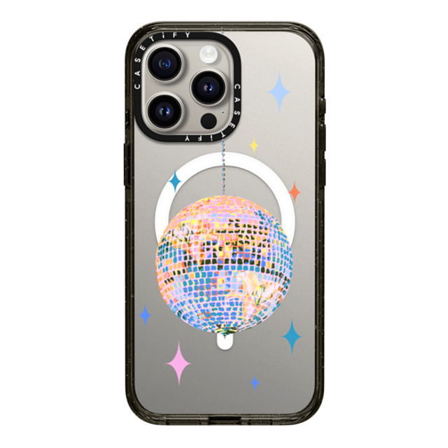 Izzy Lawrence Studio x CASETiFY iPhone 15 Pro Max ケース ブラック インパクトケース MagSafe対応 Disco