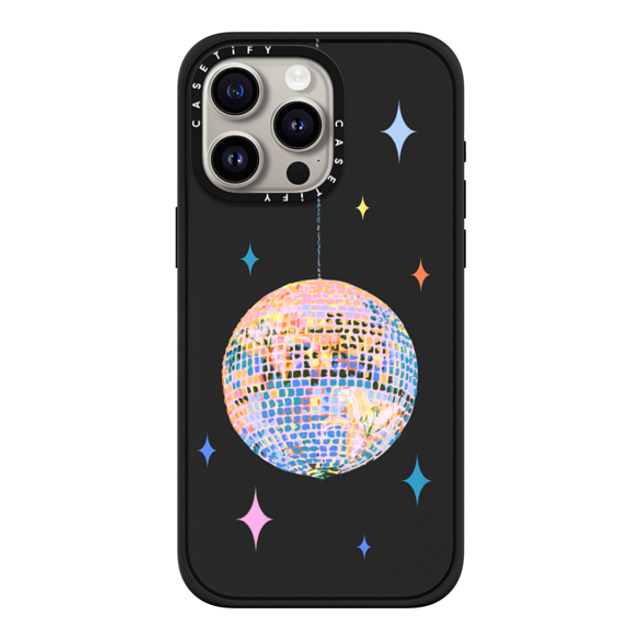 Izzy Lawrence Studio x CASETiFY iPhone 15 Pro Max ケース マットブラック インパクトケース MagSafe対応 Disco