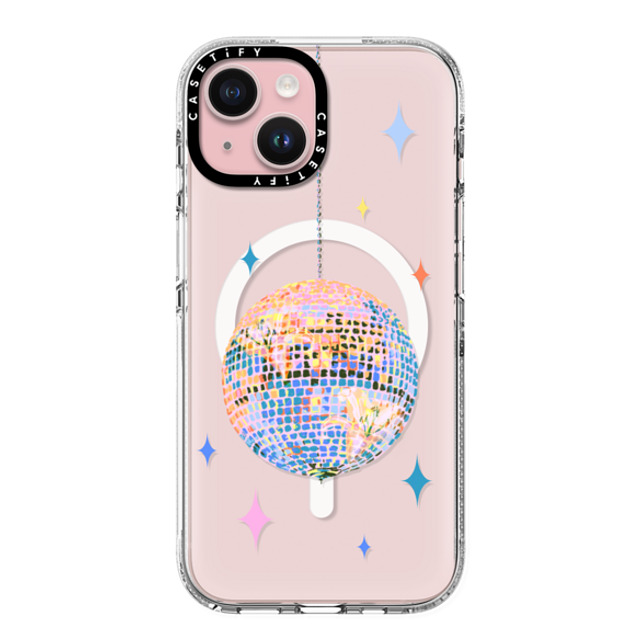Izzy Lawrence Studio x CASETiFY iPhone 15 ケース クリア クリア ケース MagSafe対応 Disco