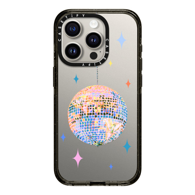 Izzy Lawrence Studio x CASETiFY iPhone 15 Pro ケース ブラック インパクトケース Disco