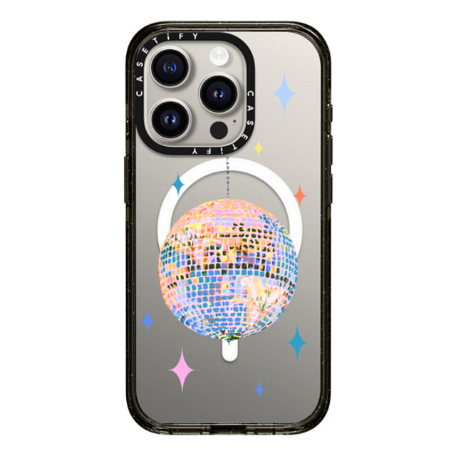 Izzy Lawrence Studio x CASETiFY iPhone 15 Pro ケース ブラック インパクトケース MagSafe対応 Disco