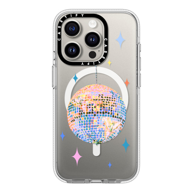 Izzy Lawrence Studio x CASETiFY iPhone 15 Pro ケース クリア クリア ケース MagSafe対応 Disco