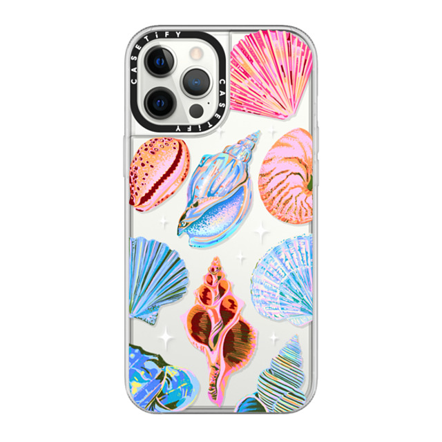 Izzy Lawrence Studio x CASETiFY iPhone 12 Pro Max ケース クリア グリップケース Seashell