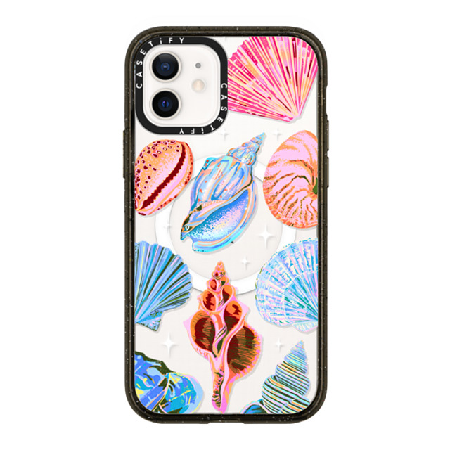 Izzy Lawrence Studio x CASETiFY iPhone 12 Case Summer,Ocean Black Impact Case MagSafe Compatible Seashell Mother's Day Izzy Lawrence Studio x CASETiFY iPhone 12 Case Summer,Ocean Black Impact Case MagSafe Compatible Seashell Mother's Day