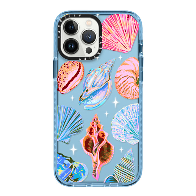 Izzy Lawrence Studio x CASETiFY iPhone 13 Pro Max ケース Sierra Blue インパクトケース Seashell