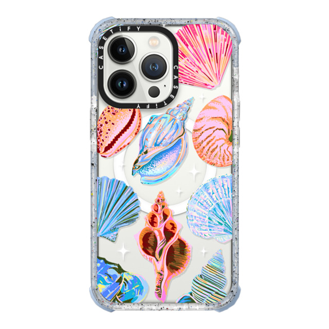 Izzy Lawrence Studio x CASETiFY iPhone 13 Pro ケース Vapor Blue ウルトラ インパクトケース MagSafe 対応 Seashell