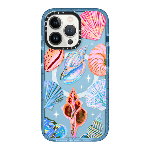Izzy Lawrence Studio x CASETiFY iPhone 13 Pro Case Summer,Ocean ベイビーブルー Impact Case MagSafe Compatible Seashell Mother's Day Izzy Lawrence Studio x CASETiFY iPhone 13 Pro Case Summer,Ocean ベイビーブルー Impact Case MagSafe Compatible Seashell Mother's Day