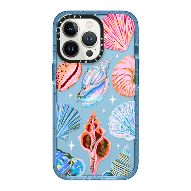 Izzy Lawrence Studio x CASETiFY iPhone 13 Pro Case Summer,Ocean ベイビーブルー インパクトケース Seashell Mother's Day Izzy Lawrence Studio x CASETiFY iPhone 13 Pro Case Summer,Ocean ベイビーブルー インパクトケース Seashell Mother's Day