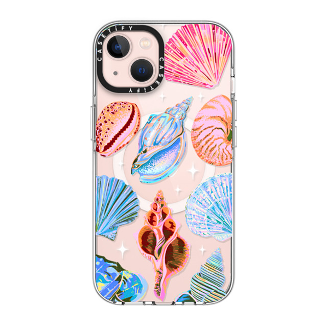 Izzy Lawrence Studio x CASETiFY iPhone 13 ケース クリア クリア ケース MagSafe対応 Seashell