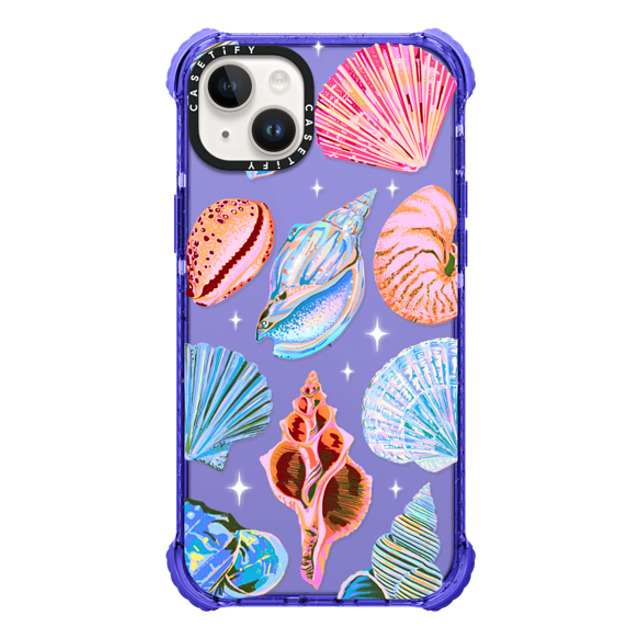 Izzy Lawrence Studio x CASETiFY iPhone 14 Plus Case Peri Purple ウルトラインパクトケース Seashell Izzy Lawrence Studio x CASETiFY iPhone 14 Plus Case Peri Purple ウルトラインパクトケース Seashell