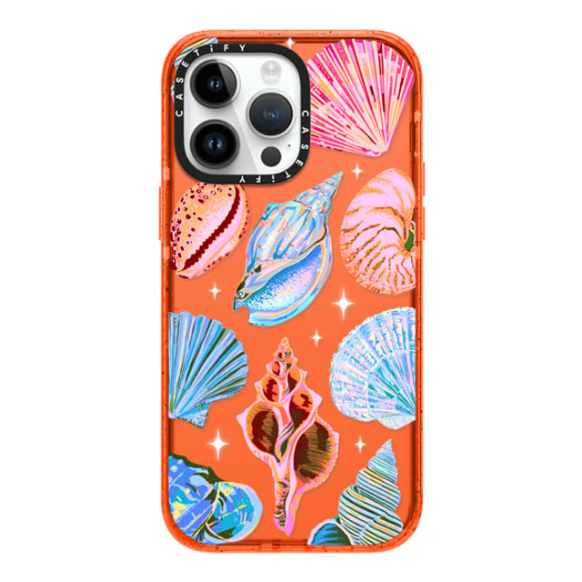 Izzy Lawrence Studio x CASETiFY iPhone 14 Pro Max Case オレンジ Impact Case Seashell Izzy Lawrence Studio x CASETiFY iPhone 14 Pro Max Case オレンジ Impact Case Seashell