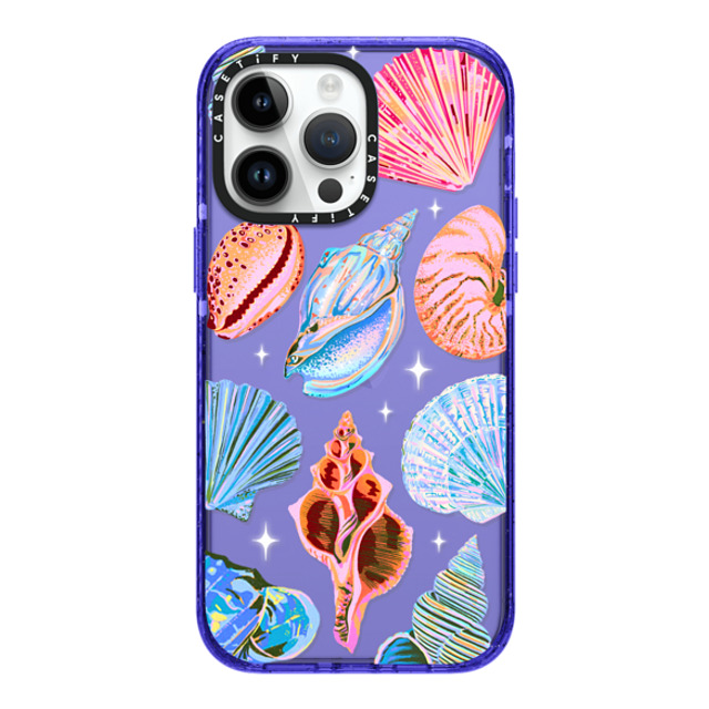 Izzy Lawrence Studio x CASETiFY iPhone 14 Pro Max Case Peri Purple Impact Case Seashell Izzy Lawrence Studio x CASETiFY iPhone 14 Pro Max Case Peri Purple Impact Case Seashell