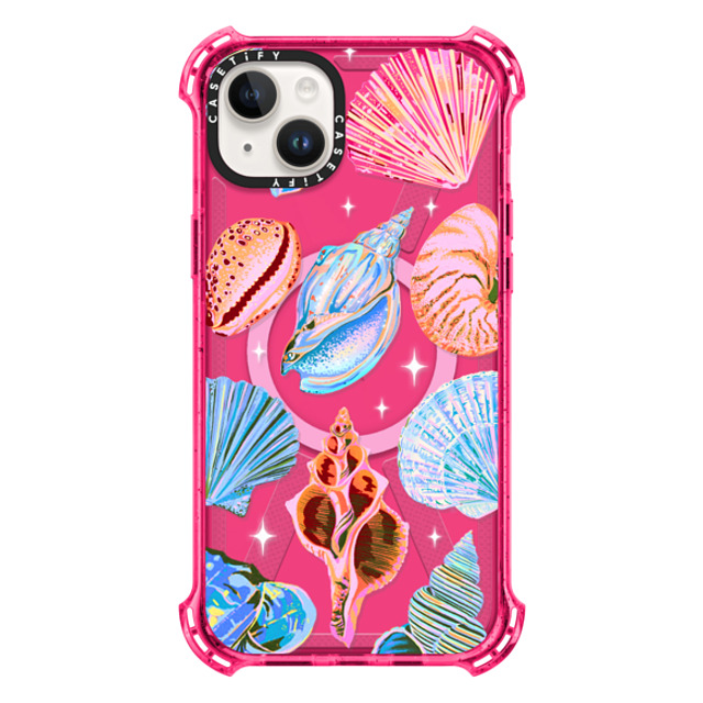 Izzy Lawrence Studio x CASETiFY iPhone 14 Plus Case Bubble Gum バウンスケース Seashell Izzy Lawrence Studio x CASETiFY iPhone 14 Plus Case Bubble Gum バウンスケース Seashell