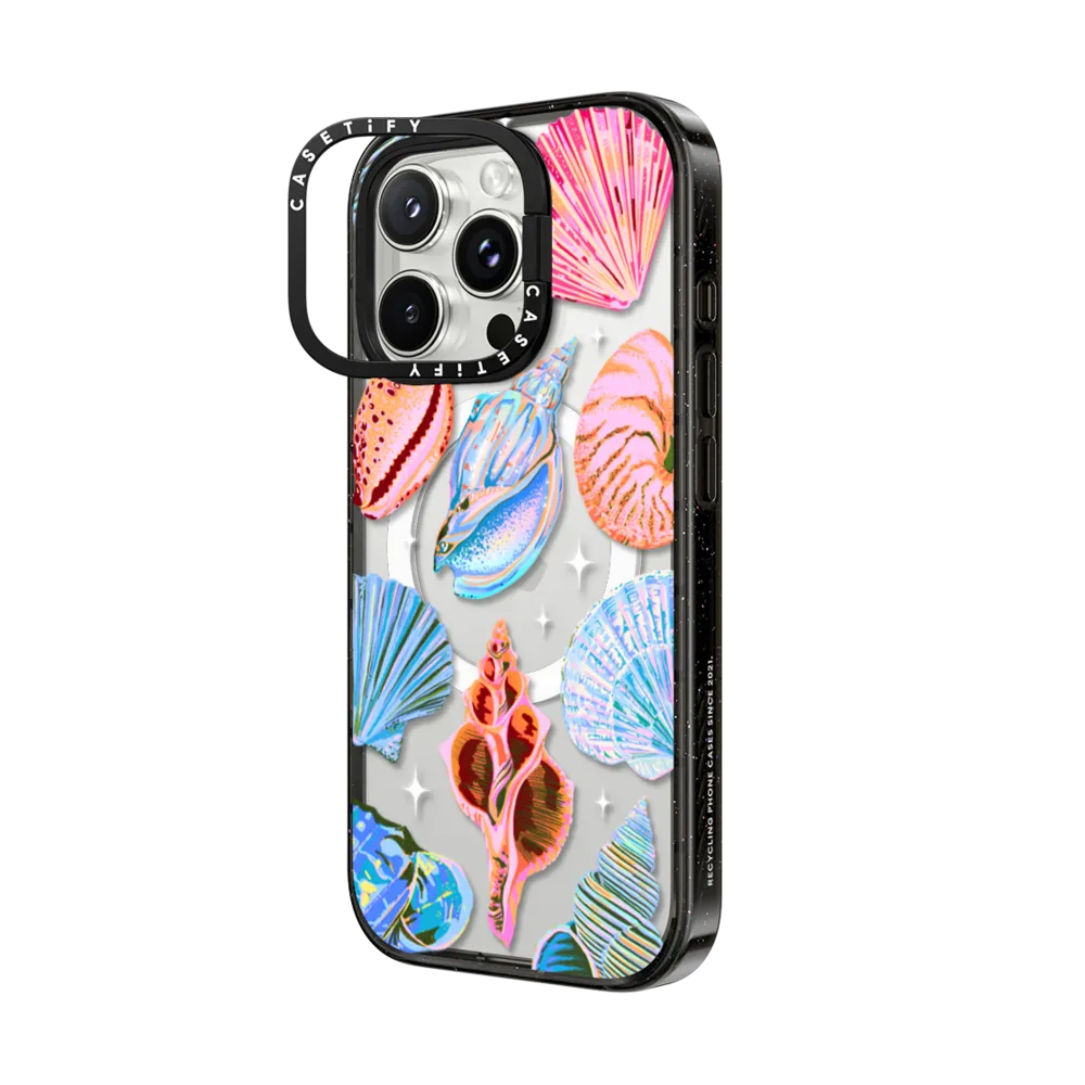 Impact Ring Stand iPhone 16 Pro Max Case MagSafe Compatible - Seashell