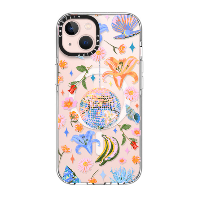 Izzy Lawrence Studio x CASETiFY iPhone 13 ケース クリア クリア ケース MagSafe対応 Disco Magic