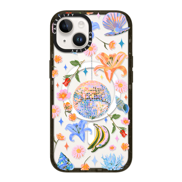 Izzy Lawrence Studio x CASETiFY iPhone 14 ケース ブラック インパクトケース MagSafe対応 Disco Magic