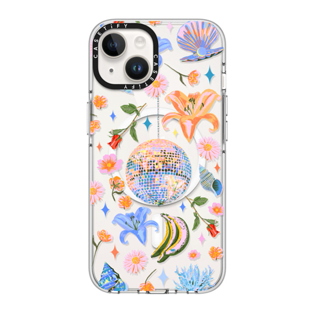 Izzy Lawrence Studio x CASETiFY iPhone 14 ケース クリア クリア ケース MagSafe対応 Disco Magic