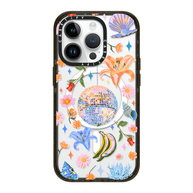 Izzy Lawrence Studio x CASETiFY iPhone 14 Pro ケース ブラック インパクトケース MagSafe対応 Disco Magic