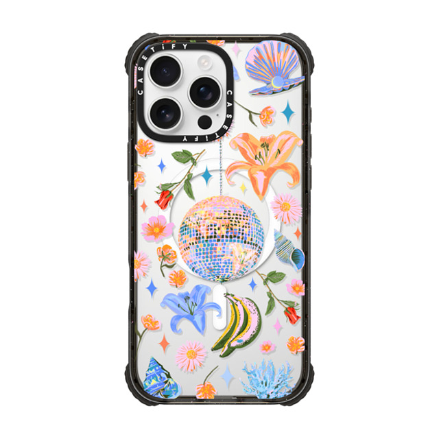 Izzy Lawrence Studio x CASETiFY iPhone 16 Pro Max Case Black ウルトラ インパクトケース MagSafe 対応 Disco Magic Izzy Lawrence Studio x CASETiFY iPhone 16 Pro Max Case Black ウルトラ インパクトケース MagSafe 対応 Disco Magic