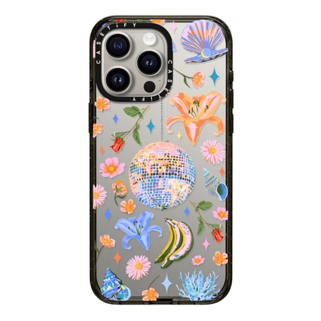 Izzy Lawrence Studio x CASETiFY iPhone 15 Pro Max ケース ブラック インパクトケース Disco Magic