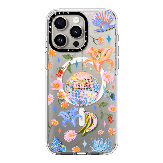 Izzy Lawrence Studio x CASETiFY iPhone 15 Pro Max ケース クリア クリア ケース MagSafe対応 Disco Magic