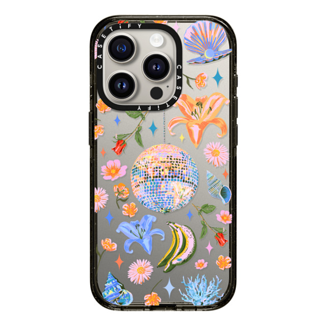 Izzy Lawrence Studio x CASETiFY iPhone 15 Pro ケース ブラック インパクトケース Disco Magic