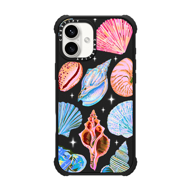 Izzy Lawrence Studio x CASETiFY iPhone 16 Plus Case Summer,Ocean Matte Black ウルトラ インパクトケース MagSafe 対応 Seashell Father's Day Izzy Lawrence Studio x CASETiFY iPhone 16 Plus Case Summer,Ocean Matte Black ウルトラ インパクトケース MagSafe 対応 Seashell Father's Day
