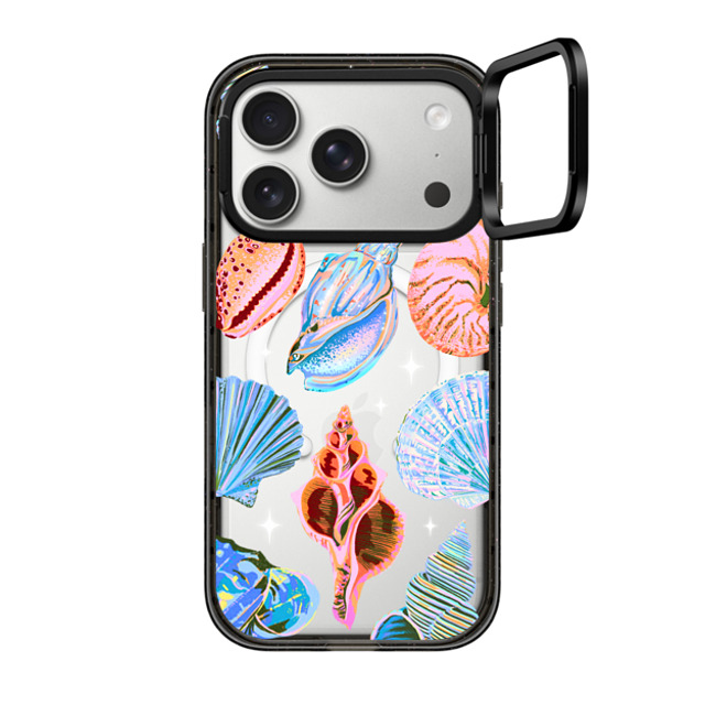 Izzy Lawrence Studio x CASETiFY iPhone 17 Pro �P�[�X Sticker,Summer �u���b�N �C���p�N�g�����O�X�^���h�P�[�X MagSafe�Ή� Seashell